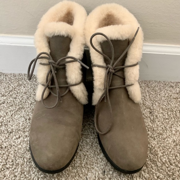 UGG Pure Waterproof Wedge Booties - Picture 1 of 8